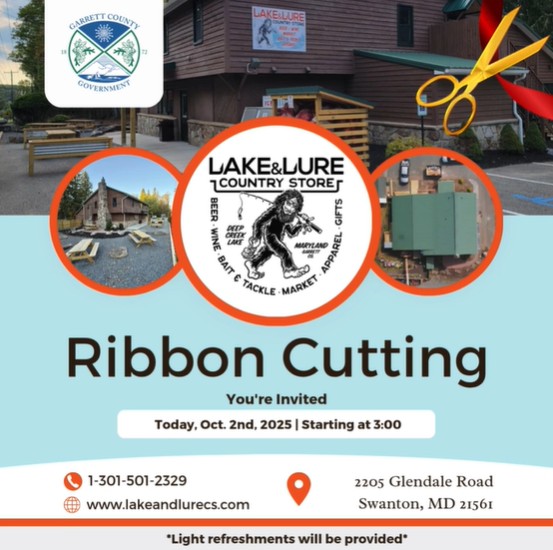 Todays Business Spotlight 🎉 is on Lake & Lure Country Store! 
Visit them at www.lakeandlurecs.com or Lake&Lure Country Store 
Follow us to see more daily Garrett County Business Spotlights!
If you are interested in having your business featured contact Connor Norman at cnorman@garrettcountymd.gov. #businessdevelopment #garrettcountymd